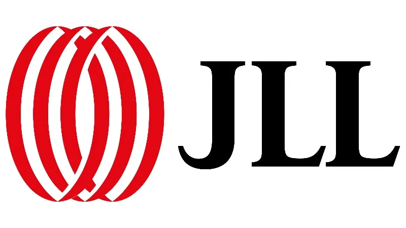 JLL logo with red and black elements.